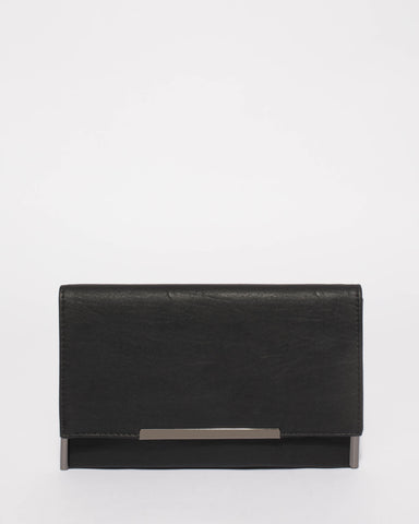Black Brielle Clutch Bag