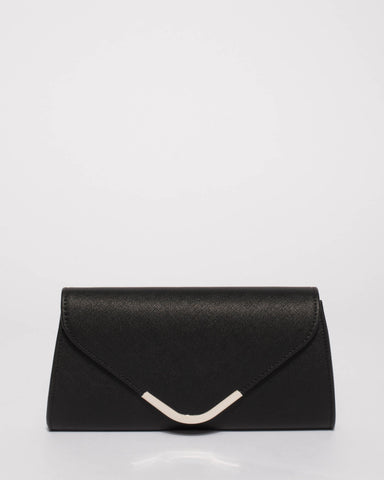 Black Kelsey Evening Clutch Bag