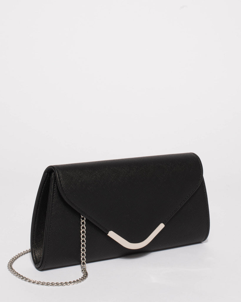 Black Kelsey Evening Clutch Bag