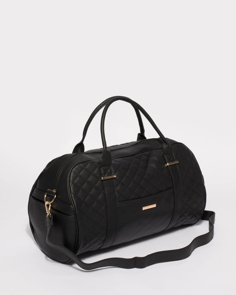 Black Pu Workout Bag