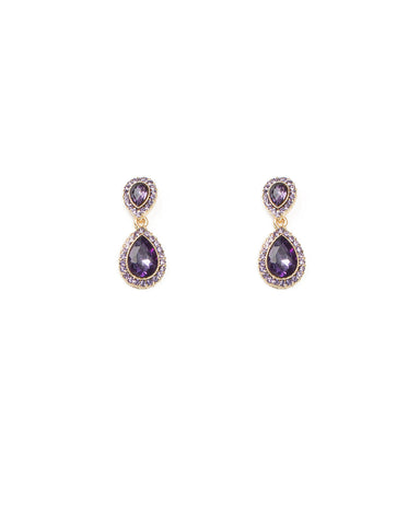 Deco Purple Earrings