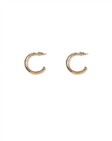 Gold Tone Mini Hoop Earrings
