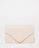 Lila Ivory Saffiano Envelope Clutch