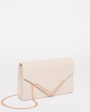 Lila Ivory Saffiano Envelope Clutch