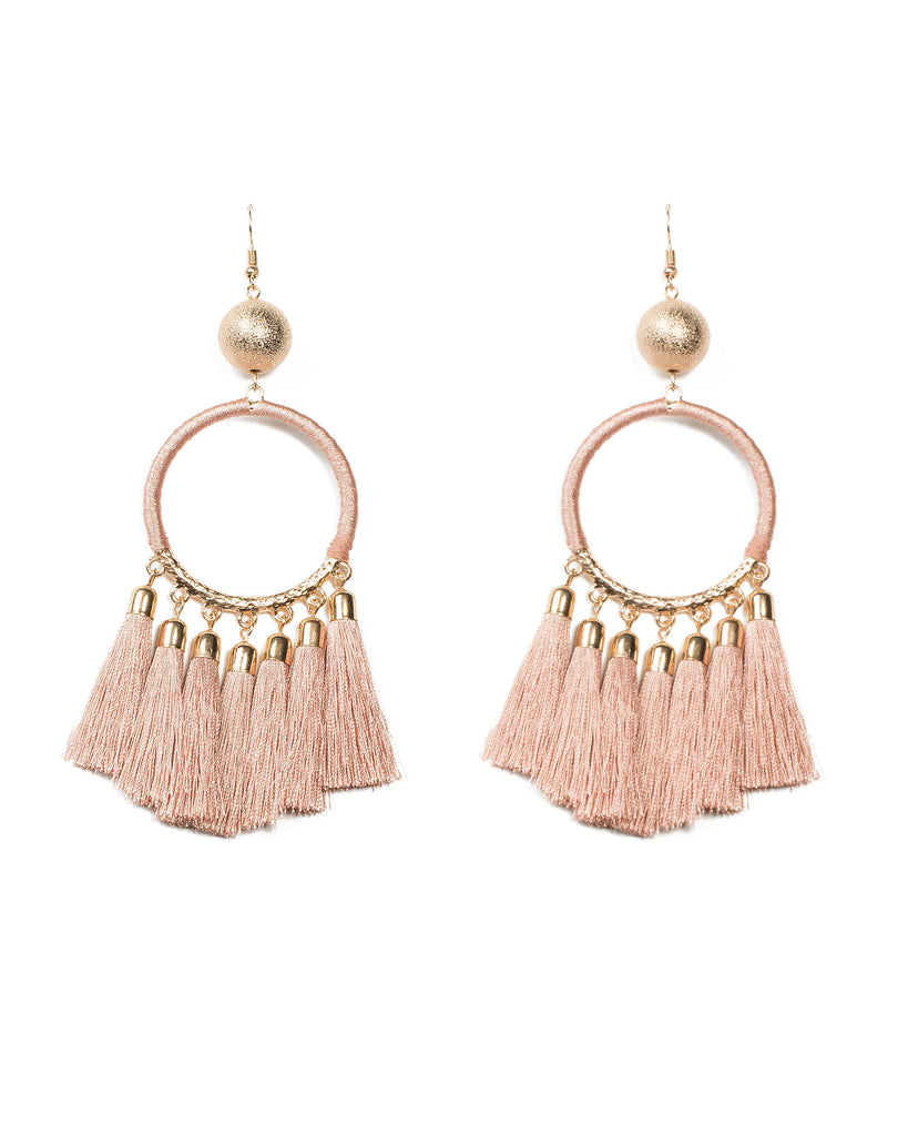 Pink Wrap Around Statement Earring