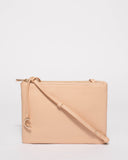Margot Nude Leather Crossbody