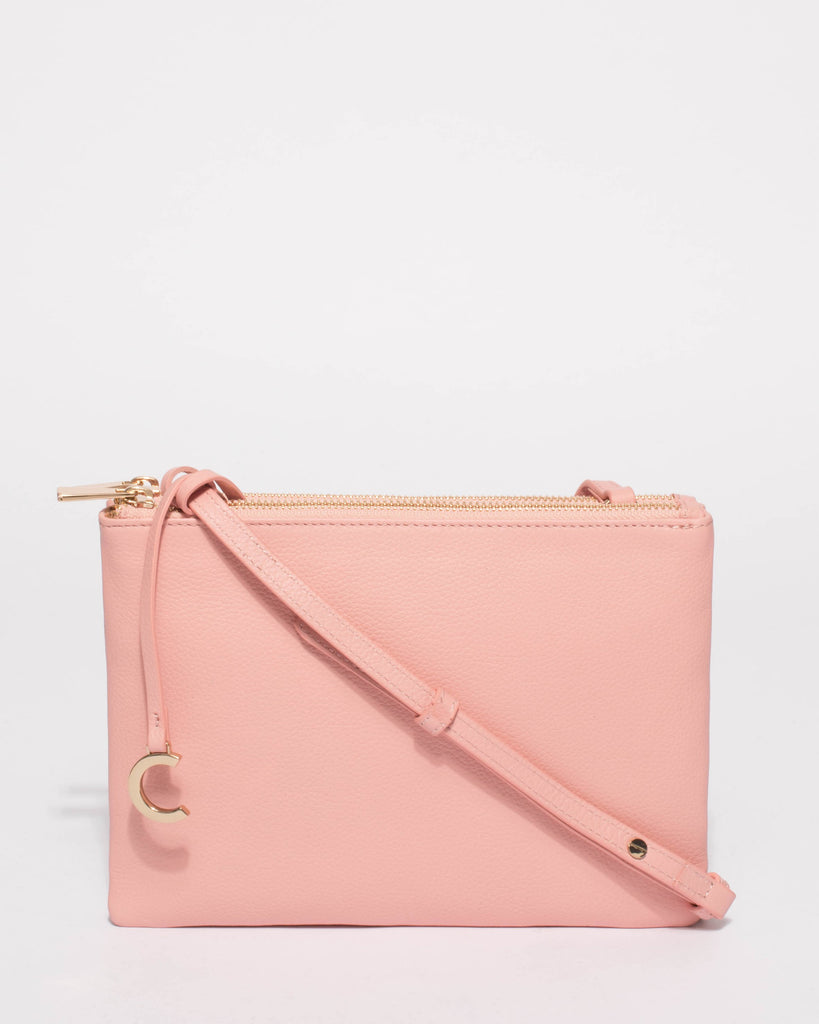 Margot Pink Leather Crossbody