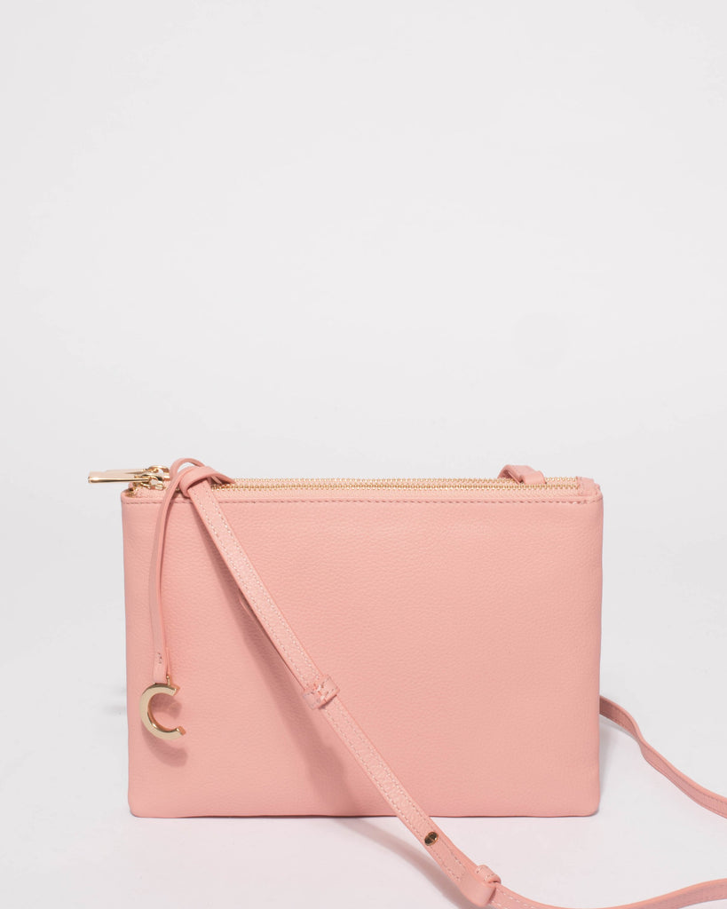 Margot Pink Leather Crossbody