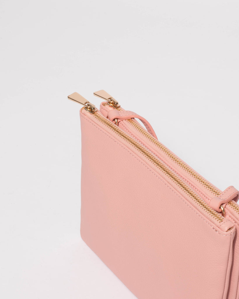 Margot Pink Leather Crossbody