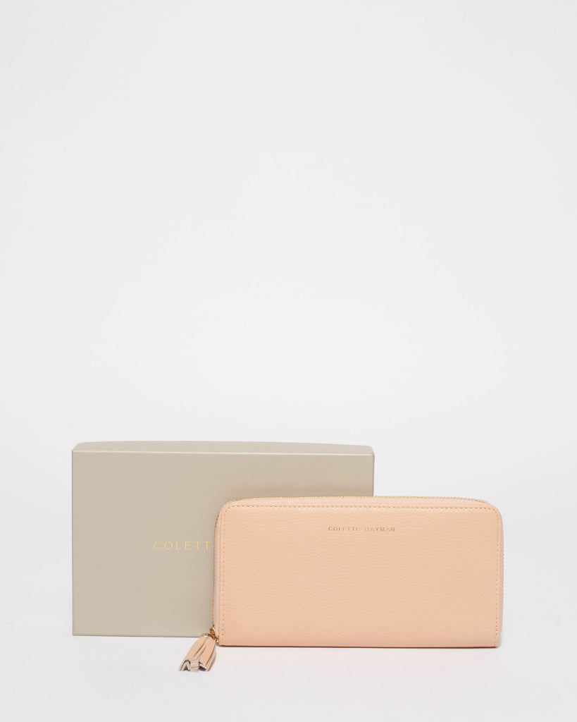 Charlize Nude Leather Wallet