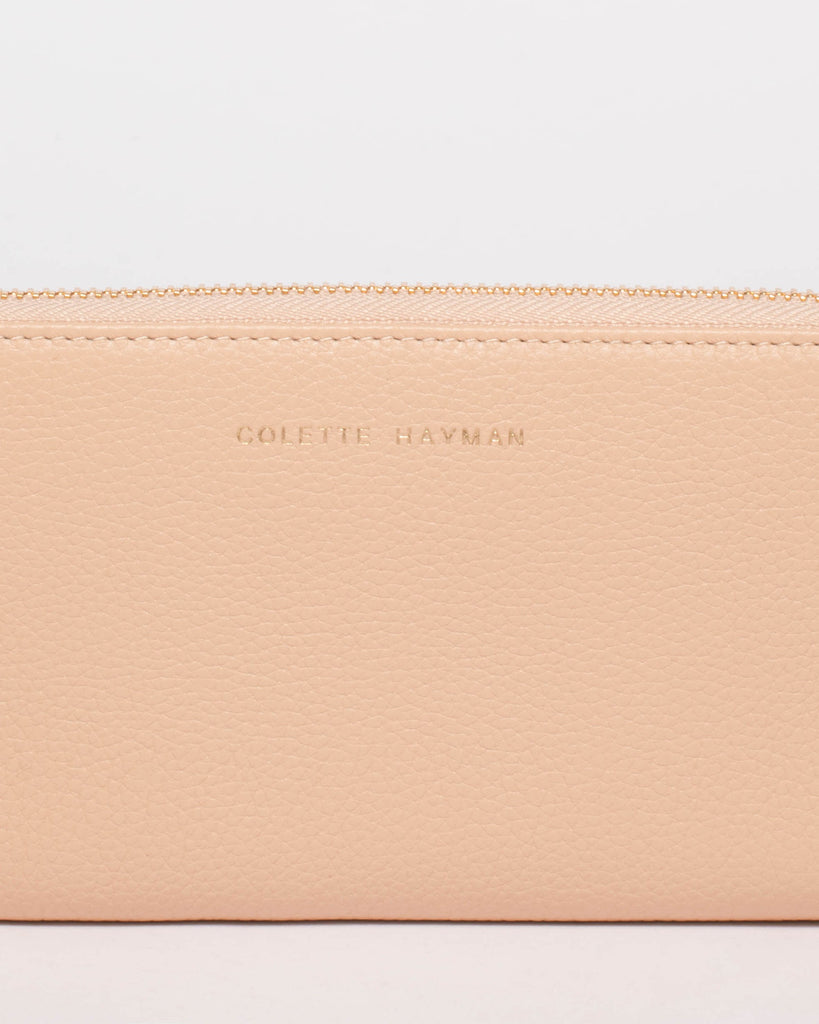 Charlize Nude Leather Wallet