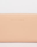 Charlize Nude Leather Wallet