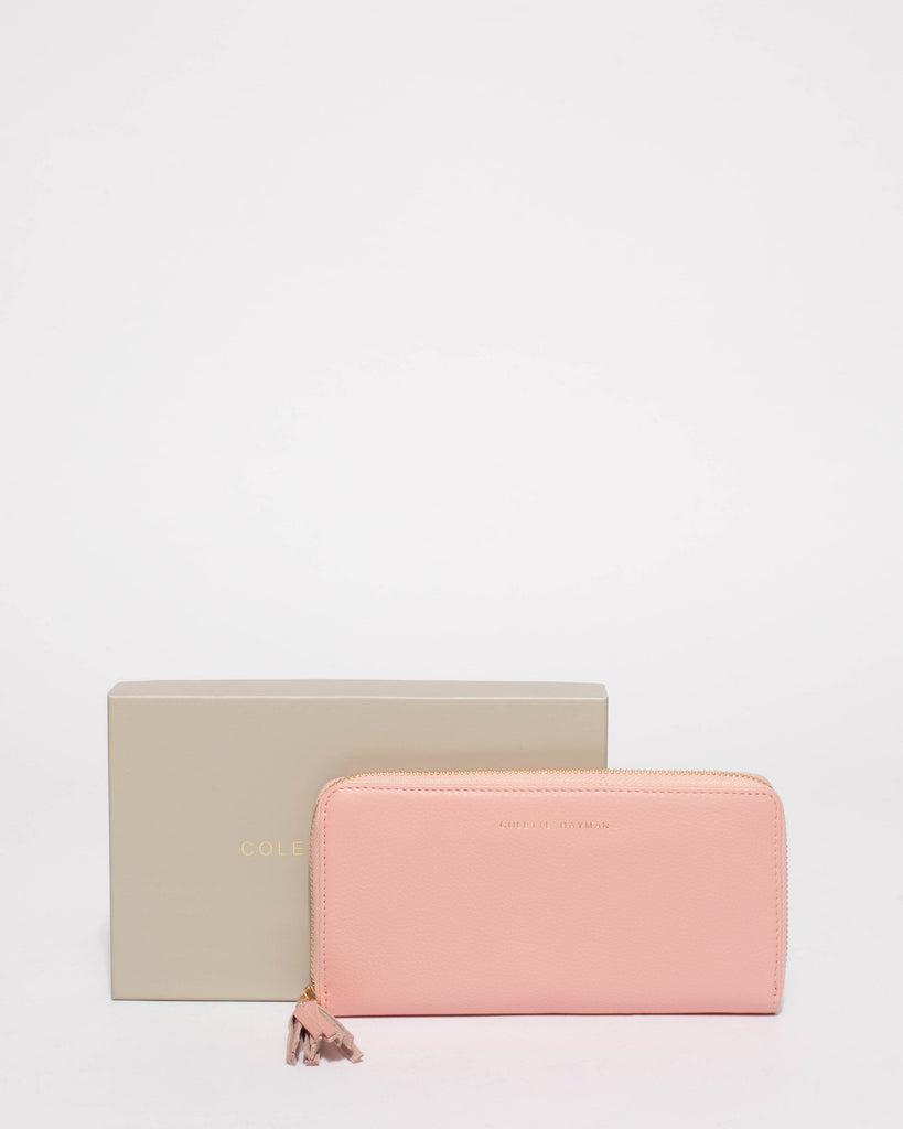 Charlize Pink Leather Wallet