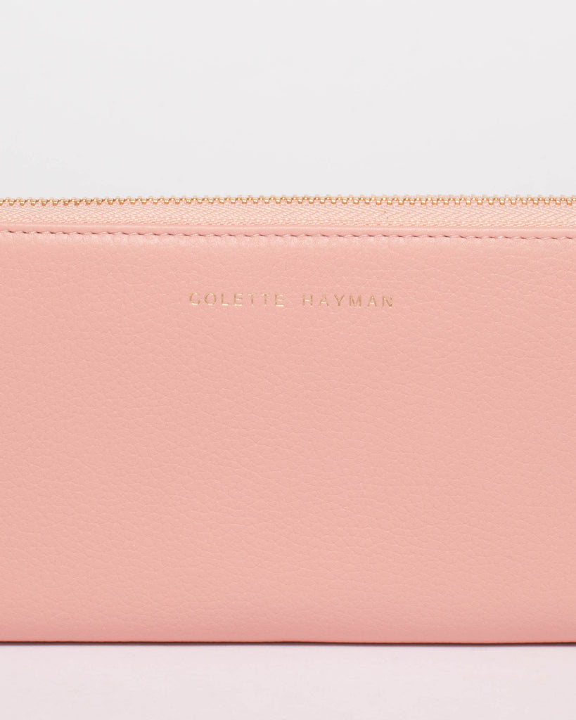 Charlize Pink Leather Wallet