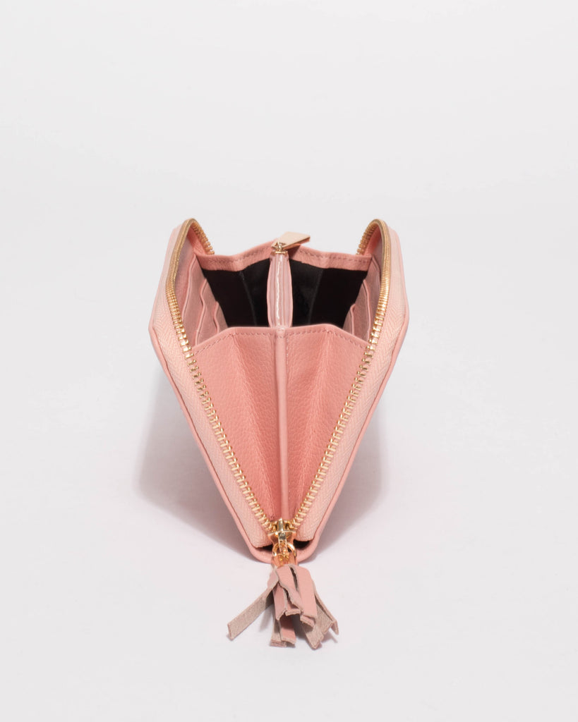 Charlize Pink Leather Wallet