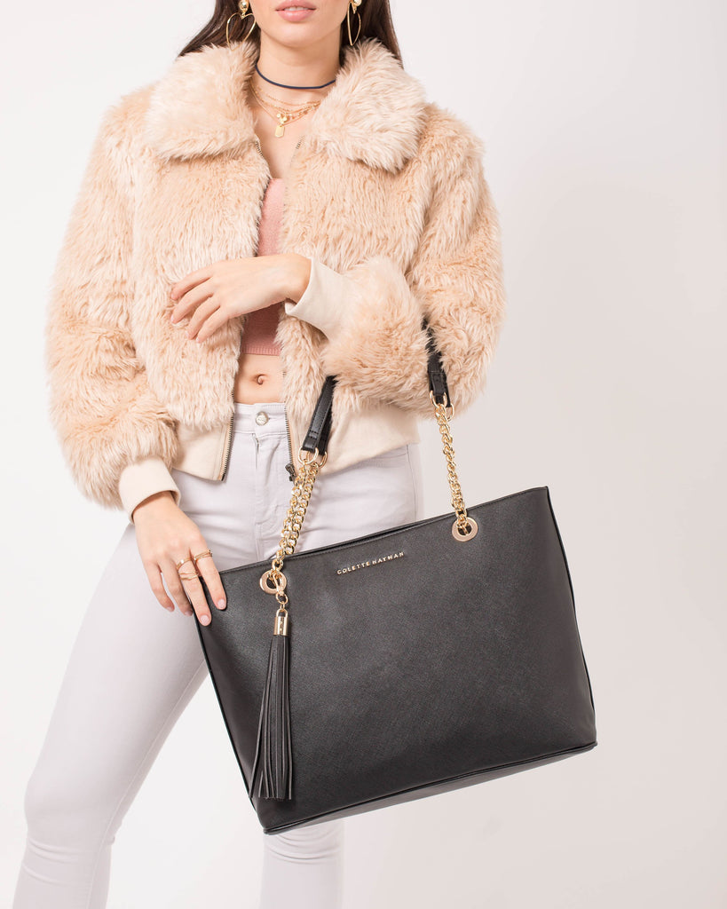 Black Colette Premium Tote Bag