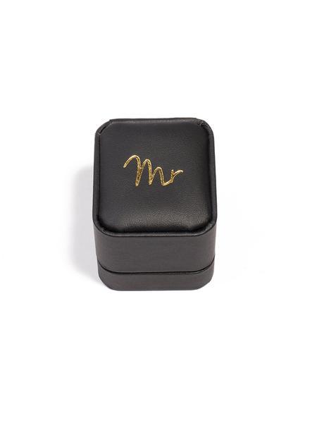 Black Mr Wedding Ring Box