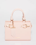 Pink Saffiano Saffiano Flat Tassel Mini Bag