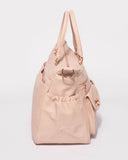 Pink Smooth Flower Cutout Baby Bag With Rose Gold Hardware