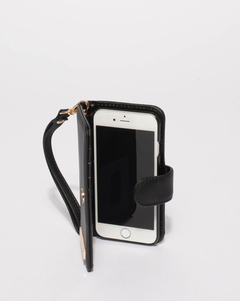 Black Saffiano Iphone 6, 7 & 8 Purse