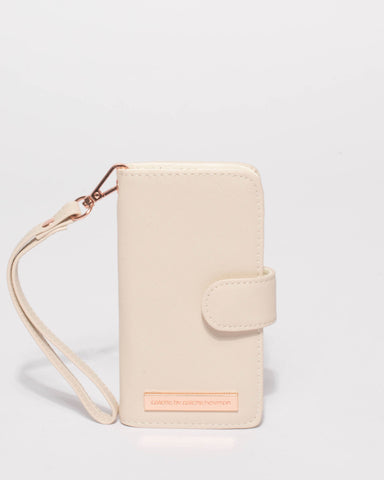 Ivory Saffiano Iphone 6, 7 & 8 Purse