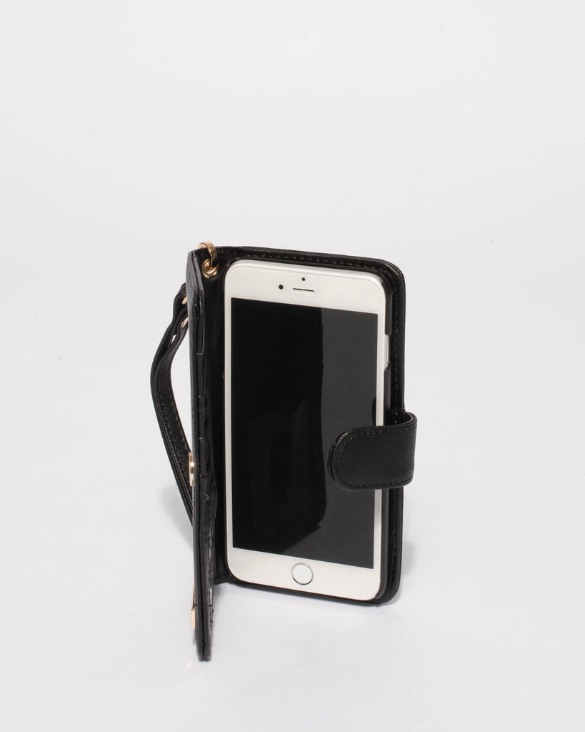 Black Saffiano Iphone 6, 7 & 8 Plus