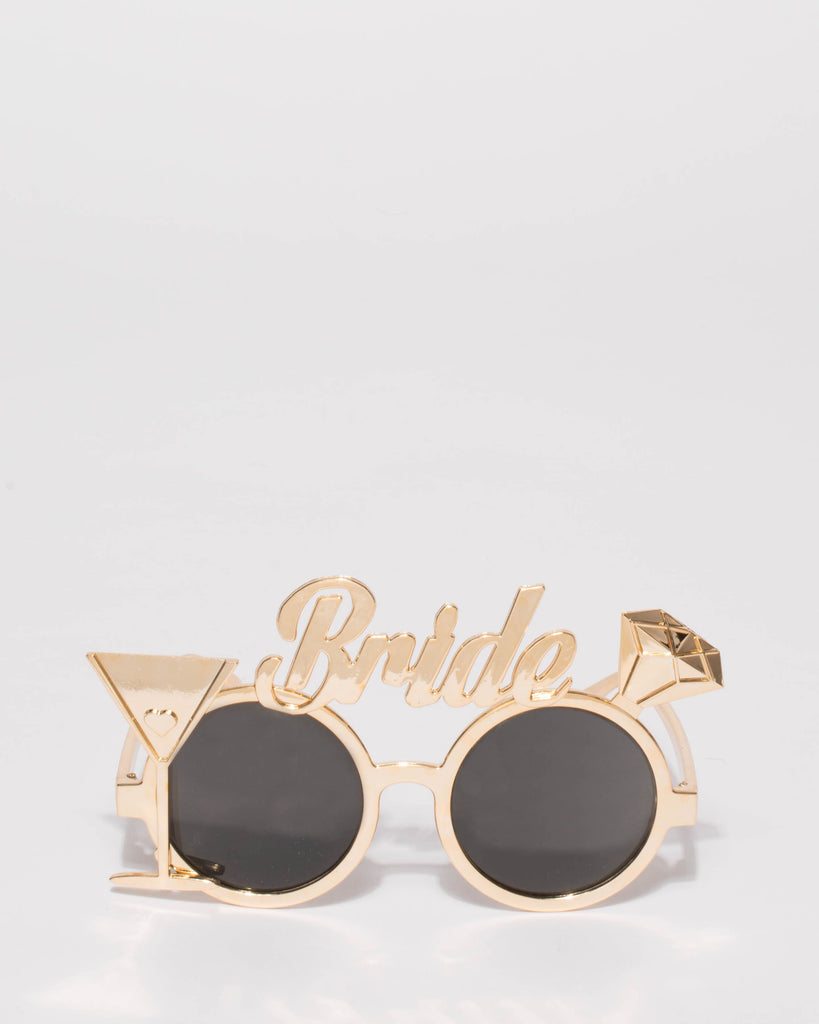 Gold Bride Party Glasses