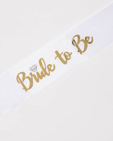 Bride To Be Gold Sash
