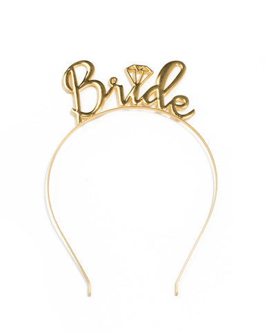 Gold Tone Bride Headband