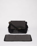 Black Mia Nylon Large Baby Bag