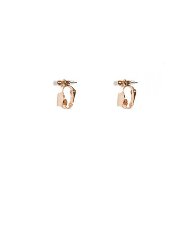 Rose Gold Disc Earring Back Converter