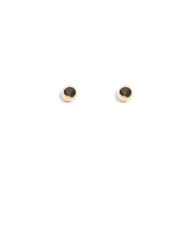 Gold Tone Metal Stud Earrings