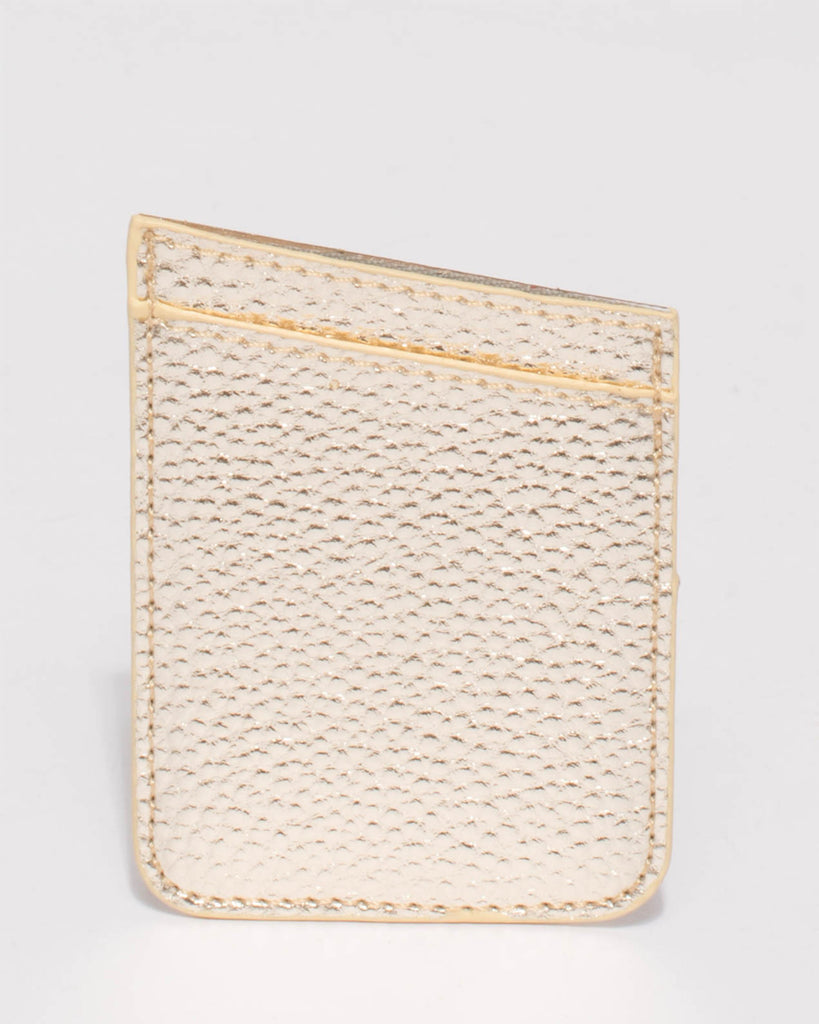 Gold Card Holder Sticker For Iphone 6, 7 & 8