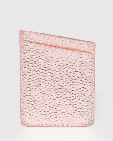 Rose Gold Card Holder Sticker For Iphone 6, 7 & 8