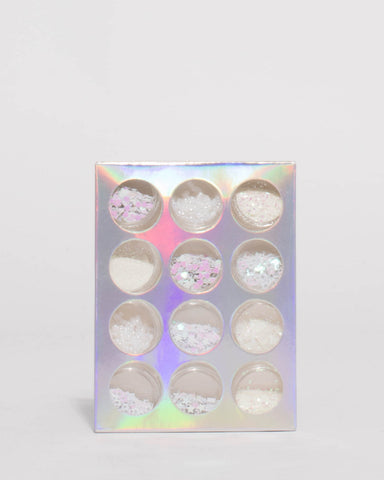 Clear Face Glitter Pot Set