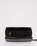 Black Embossed Gwen Wristlet Wallet