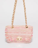 Multi Colour Sofia Weave Crossbody Bag