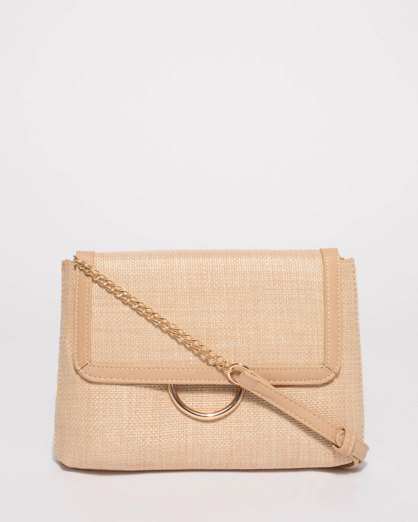 Natural Weave Bruna Crossbody Bag