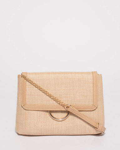 Natural Weave Bruna Crossbody Bag