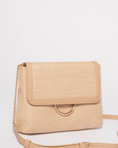 Natural Weave Bruna Crossbody Bag