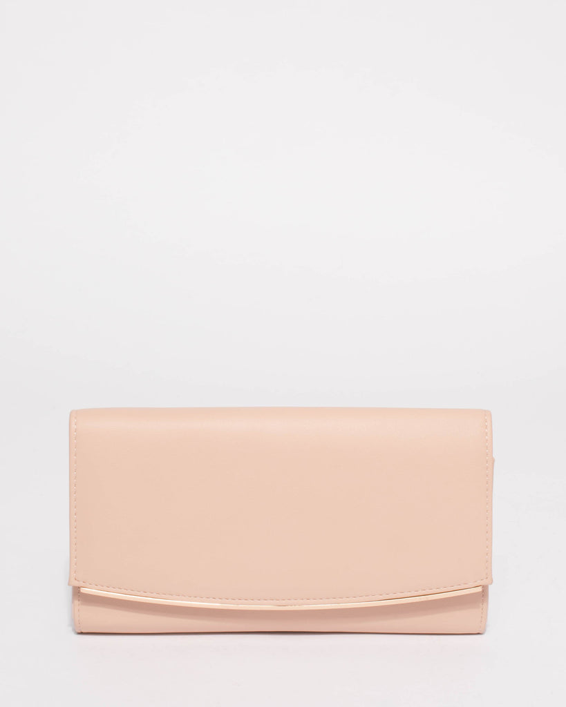 Pink Teagan Evening Clutch Bag