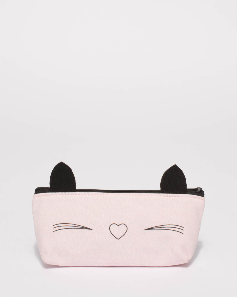 Pink Cat Pencil Case