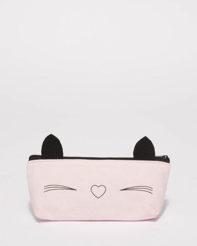 Pink Cat Pencil Case