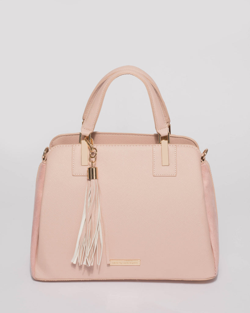 Pink Toni Tassel Tote Bag