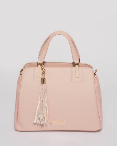 Pink Toni Tassel Tote Bag