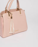 Pink Toni Tassel Tote Bag