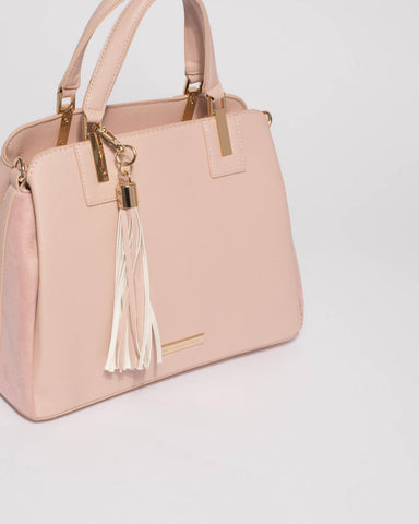Pink Toni Tassel Tote Bag