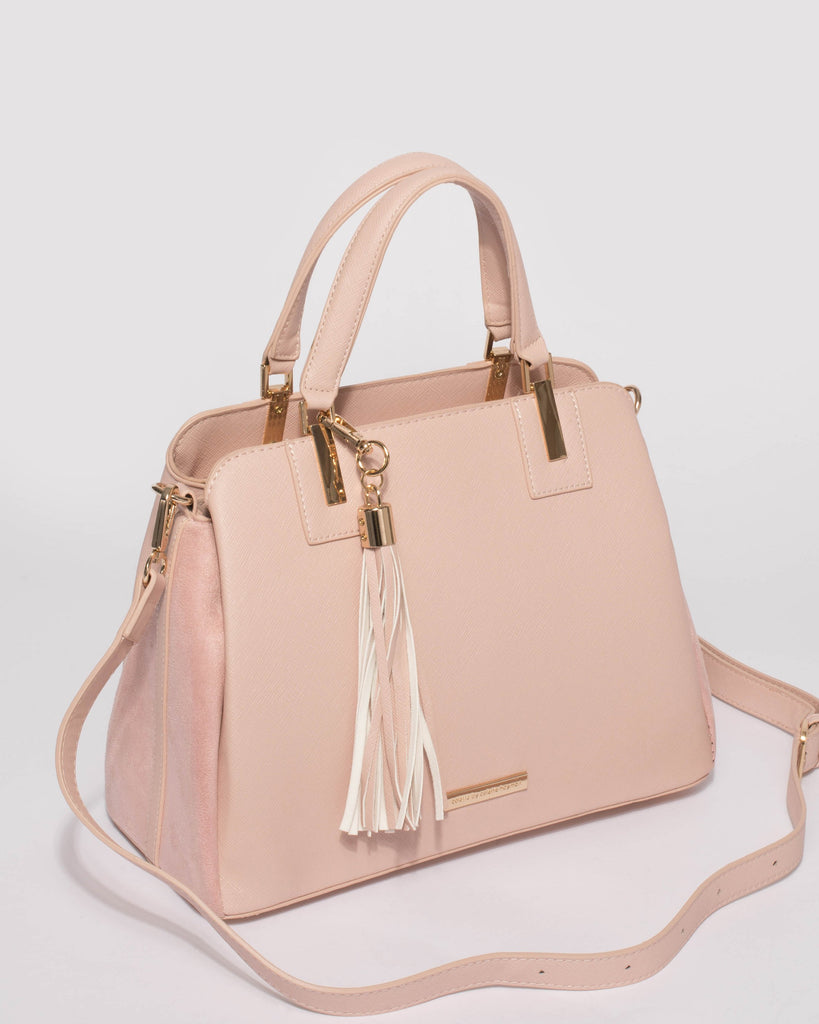 Pink Toni Tassel Tote Bag