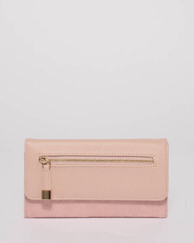 Pink Kylie Zipper Wallet