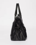 Black Nylon Travel Baby Bag With Matte Black Hardware